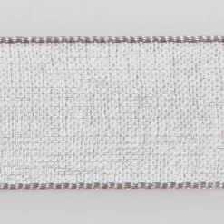 Cinta De Gasa Con Orillo 6mm X 50m Plata