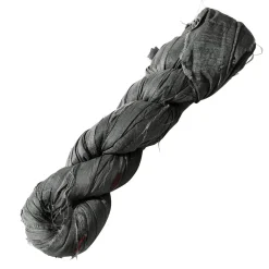 Cinta De Seda Reciclada 25 M Gris