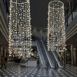 Colgante De Cadenas De Luces LED 24V Para Interiores, 1200 LED, 500 X 100 Cm