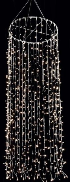 Colgante De Cadenas De Luces LED 24V Para Interiores, 1200 LED, 500 X 100 Cm