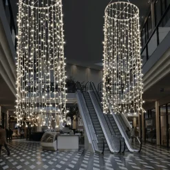 Colgante De Cadenas De Luces LED 24V Para Interiores, 720 LED, 300 X 100 Cm