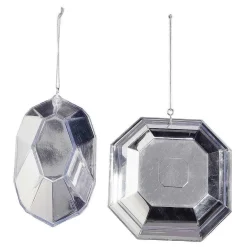 Colgante De Diamantes Plata 2 Piezas