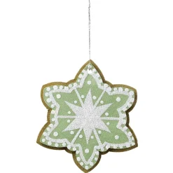 Colgante De Navidad Estrella De Jengibre 14 Cm Ø 4 Piezas