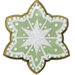 Colgante De Navidad Estrella De Jengibre 14 Cm Ø 4 Piezas
