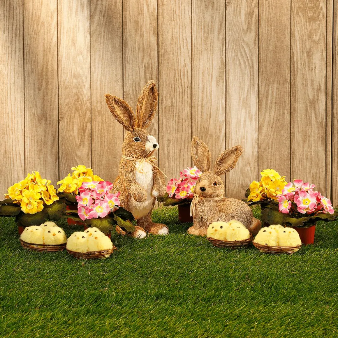 Conejito De Pascua Deco Sentado 24 Cm