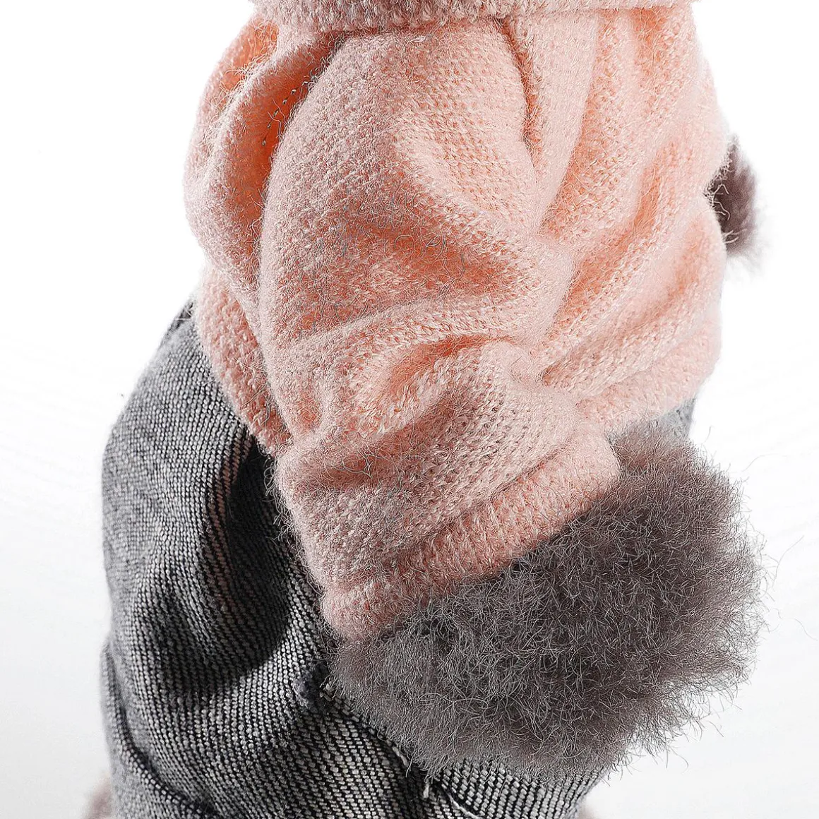 Conejo De Pascua De Peluche Deco De 40 Cm De Altura, Gris