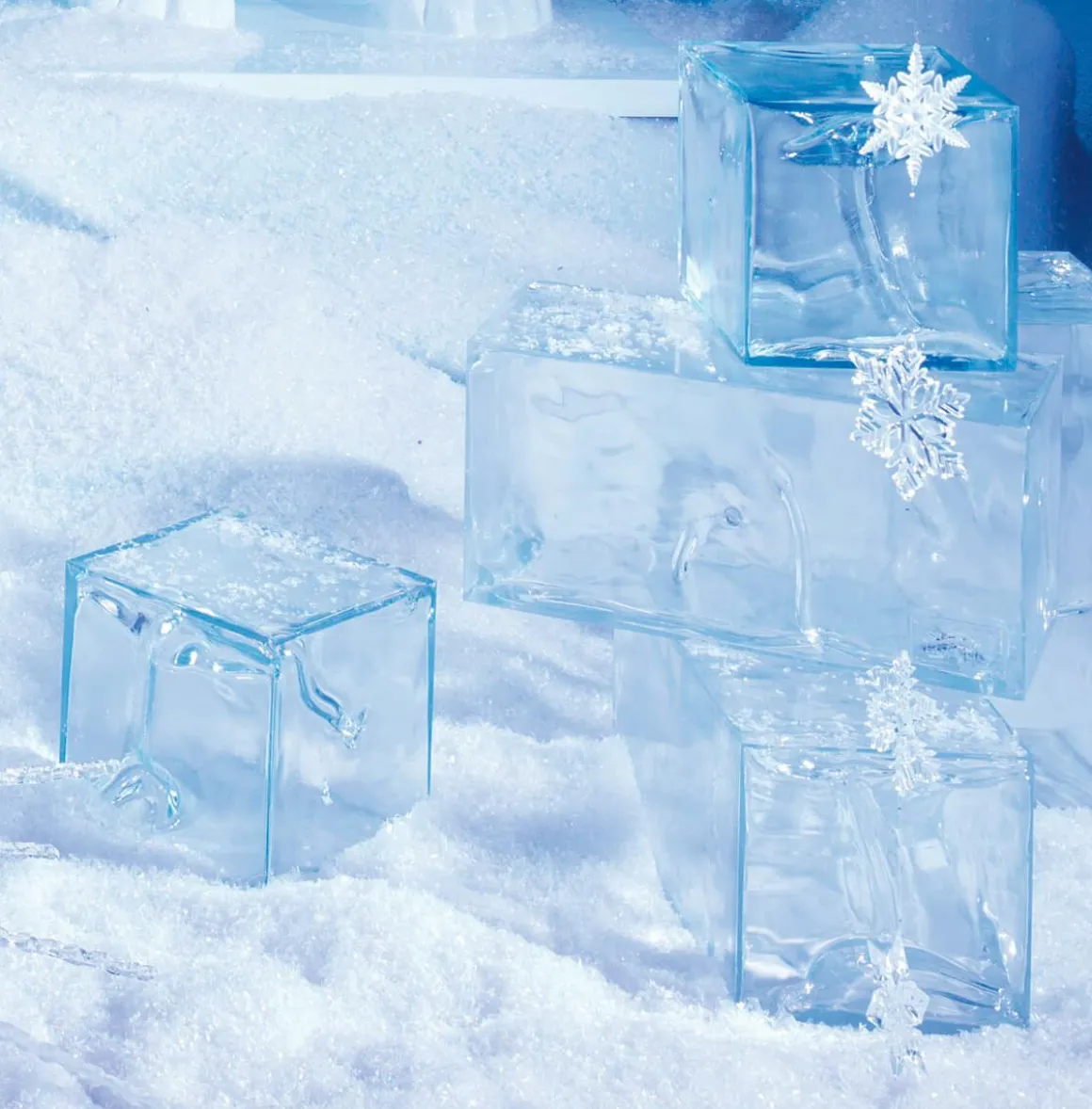 Cubito De Hielo Decorativo, 23 X 23 Cm
