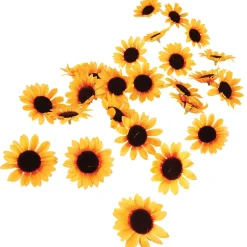 Decoración Flores Girasoles, Paquete De 24 Piezas