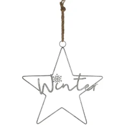Decostar Metal Antiguo Plata 40 Cm