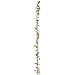 Enredadera Artificial De Fresas Con Fruta 180 Cm