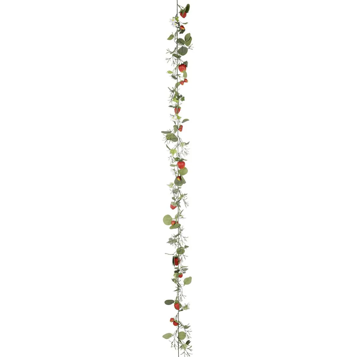 Enredadera Artificial De Fresas Con Fruta 180 Cm