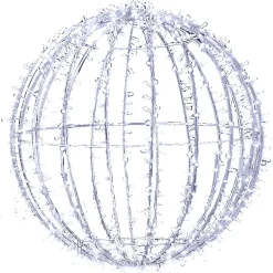 Esfera Metálica De 100 Cm Ø Con LED Fríos