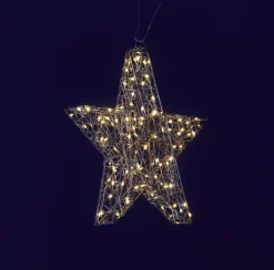Esquema De Estrella LED, Plata Ø 38 Cm