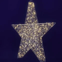 Esquema De Estrella LED, Plata Ø 78 Cm