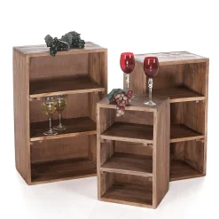 Estantes Decorativos De Madera 3 Piezas, 50 Cm, 65 Cm, 70 Cm De Altura