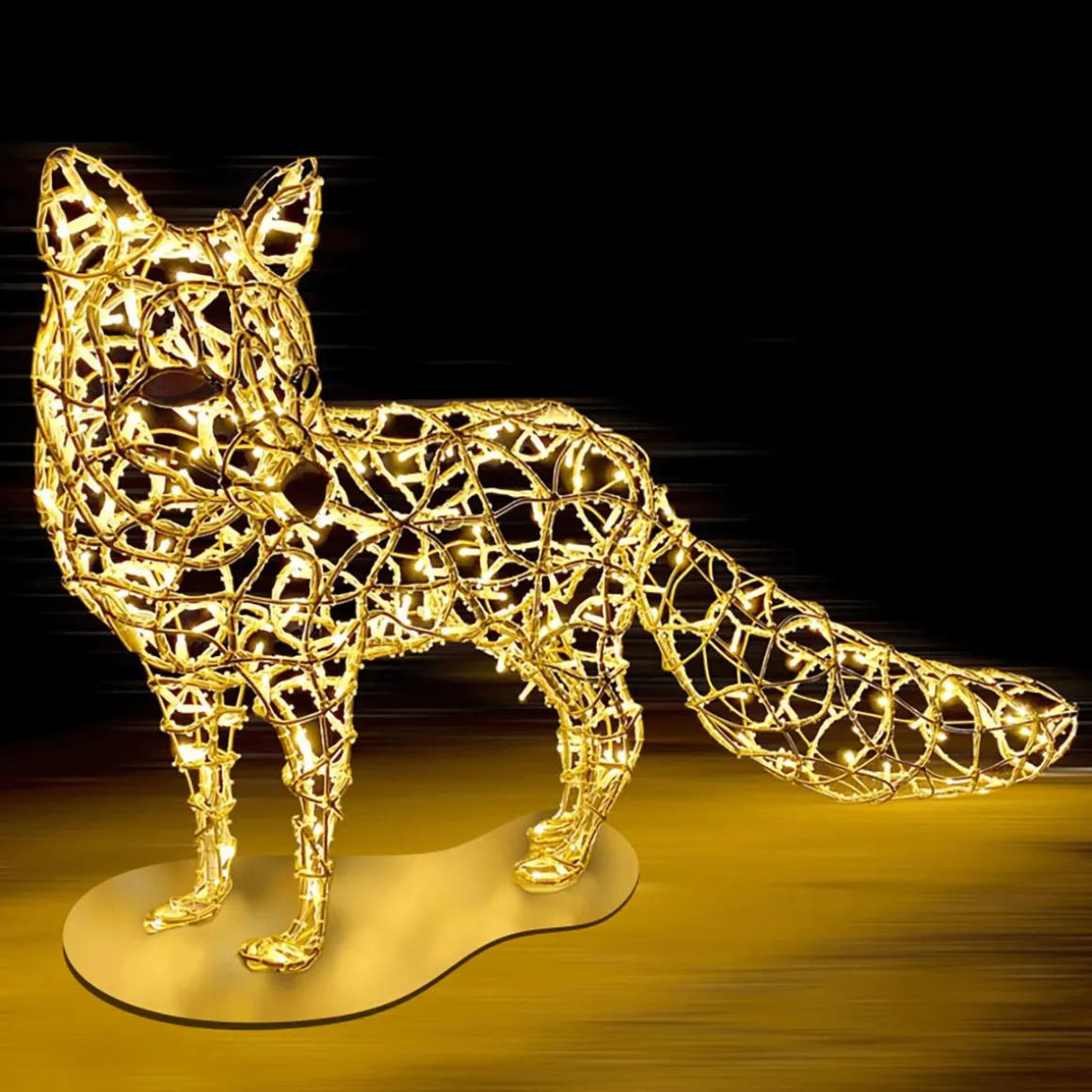 Figura Zorro XXL Con Luz LED Para Exterior, 145 Cm