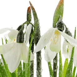 Flor Artificial Campanilla De Invierno En Maceta, 20 Cm De Altura