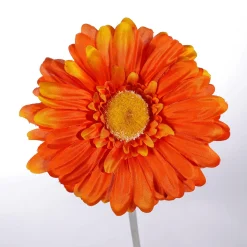 Flores Artificiales Gerbera Naranja 2 Piezas
