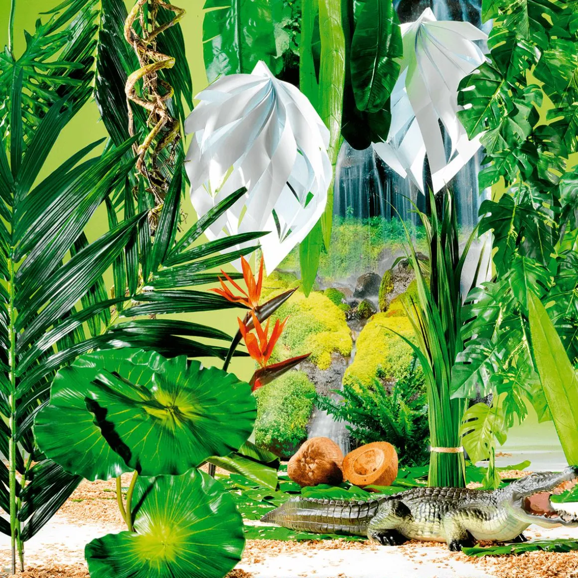 Fronda De Areca Gigante Decorativa, Longitud 180 Cm