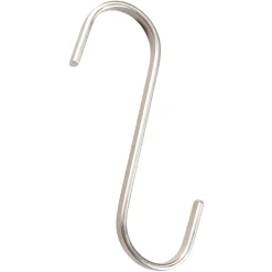 Gancho En Forma De S, Longitud 12 Cm, Percha Plata Mate