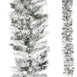 Guirnalda De Abeto Con Copos 180 Cm, 30 Cm Ø