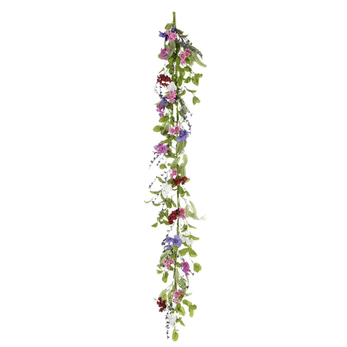 Guirnalda De Flores De Campo Artificiales Rosa Púrpura 158 Cm