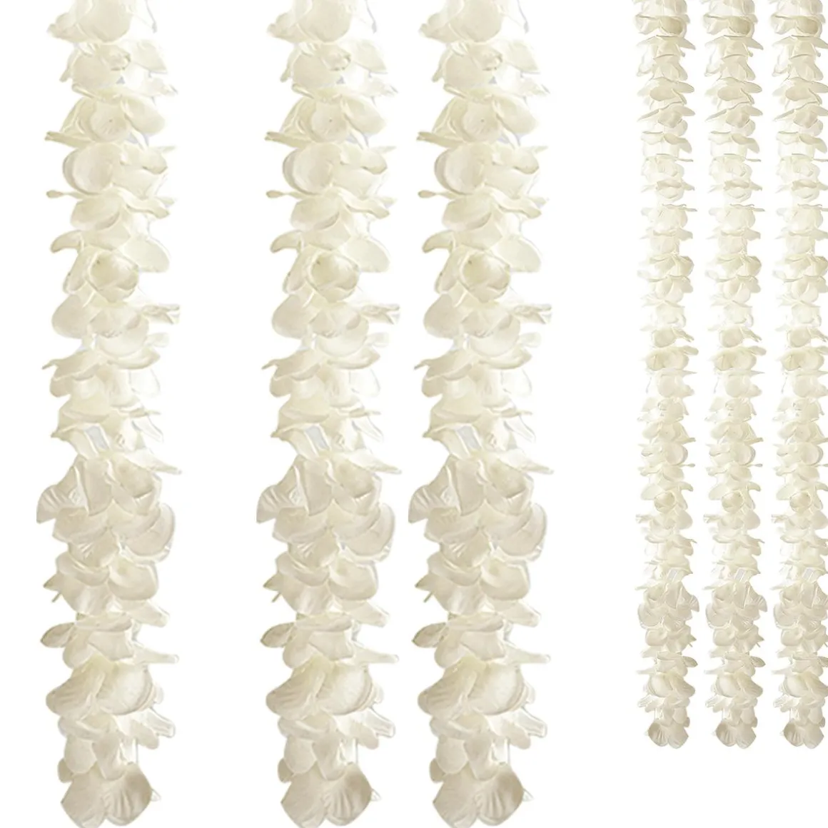Guirnaldas Decorativas Crema, Longitud 260 Cm, 3 Piezas