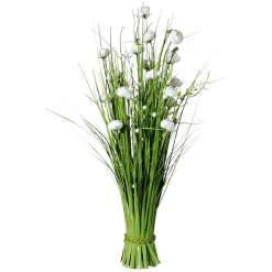 Haz De Gas Artificial Con Flores Blancas De 70 Cm