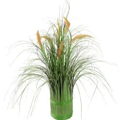 Hierba Decorativa Con Flores De Junco, 50 Cm