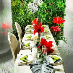 Hoja De Monstera Artificial 90 Cm Gris