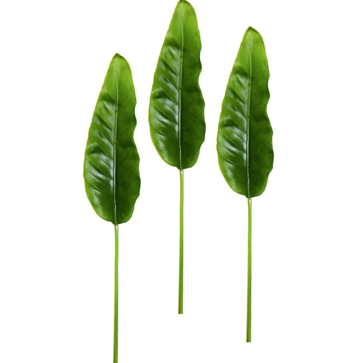 Hojas Artificiales De Strelizia 88 Cm, 3 Piezas
