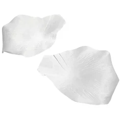 Hojas De Rosas Decorativas XL, Ø 28 Cm, Blanco, 30 Piezas