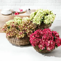 Hortensia Artificial Fucsia, 52 Cm