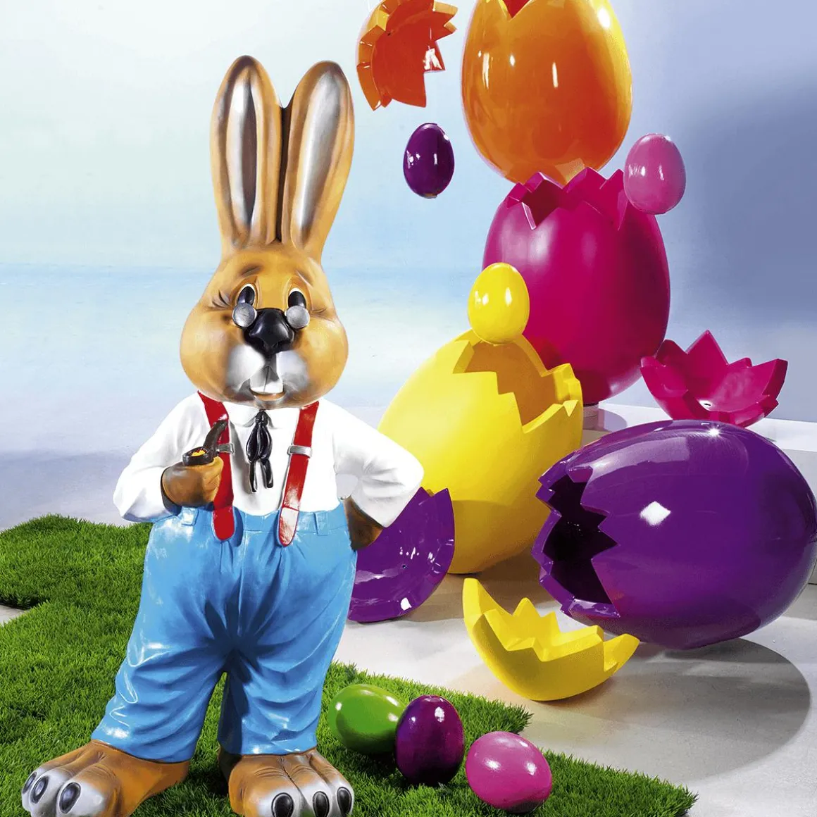 Huevo De Pascua Decorativo, Longitud 70 Cm