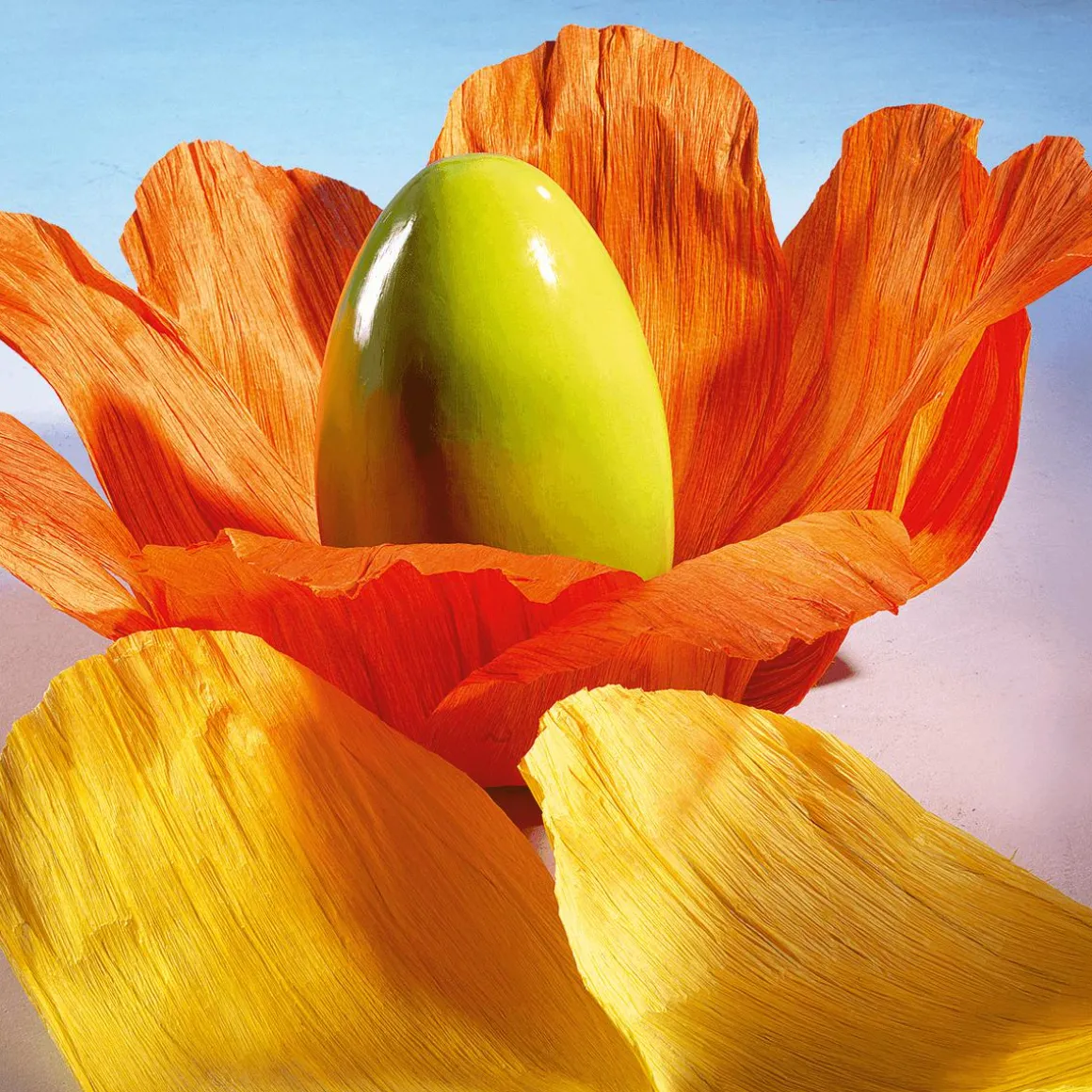 Huevo De Pascua Enorme Amarillo, 50 Cm