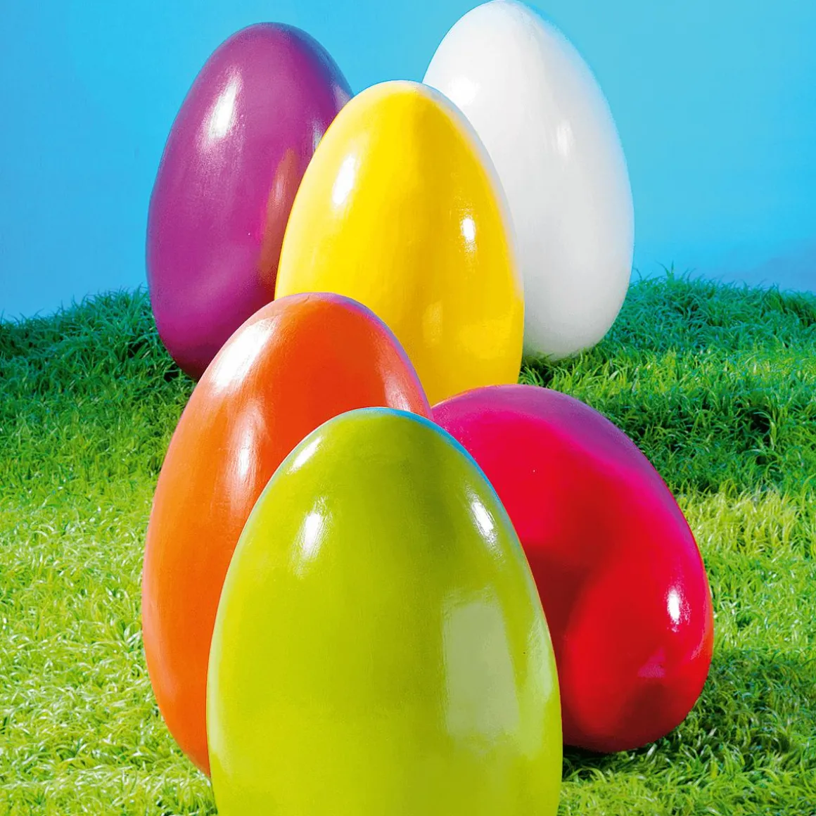 Huevo De Pascua Enorme Fucsia, 50 Cm