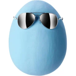 Huevo De Pascua Gigante, Color Azul Claro, 30 Cm