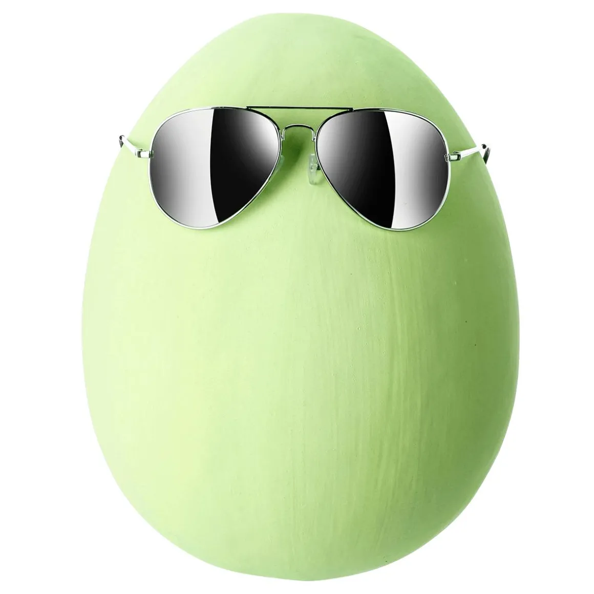 Huevo De Pascua Gigante Decorativo, Color Verde Claro, 30 Cm