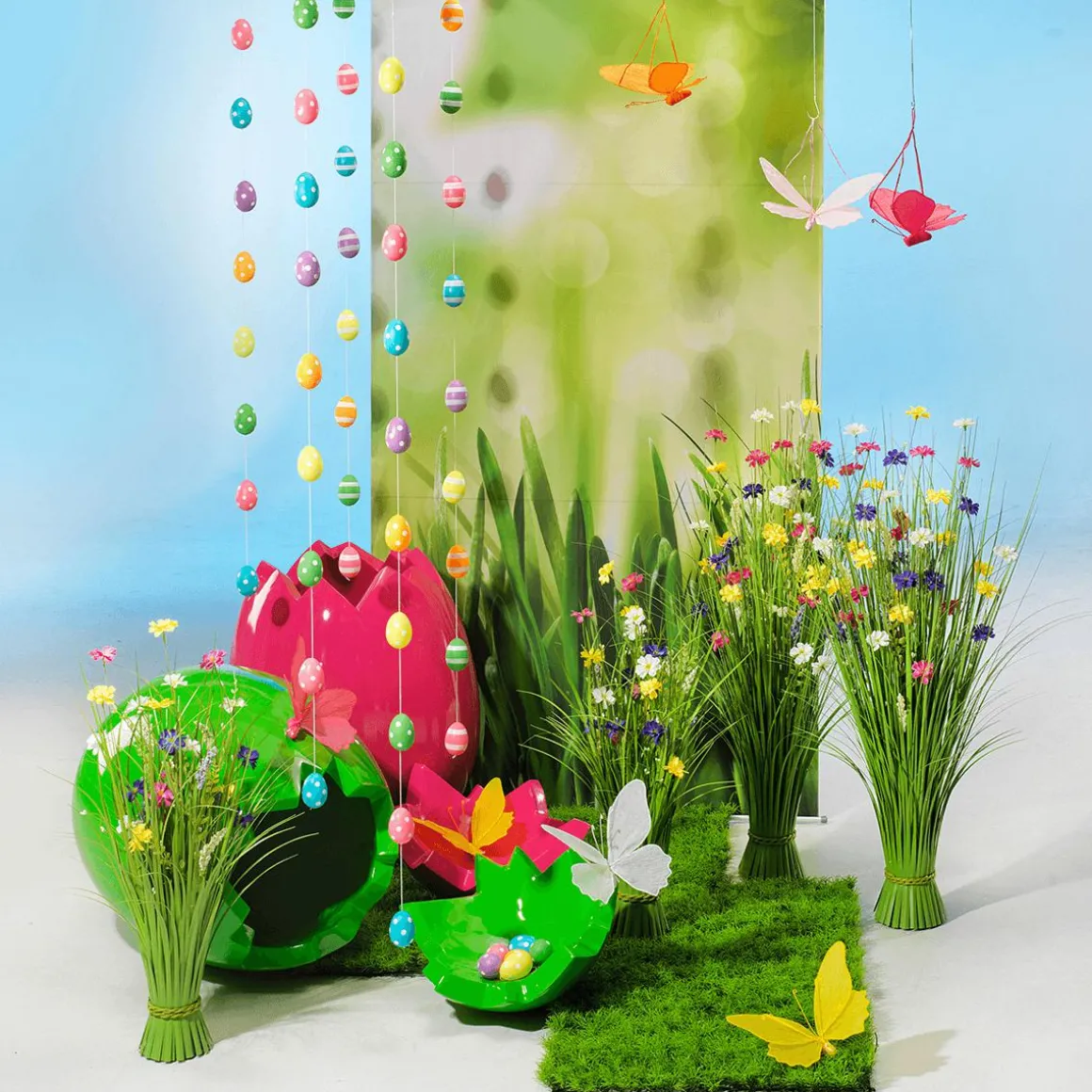 Huevos De Pascua Decorativos 6 Cm, Con Puntos, 6 Piezas