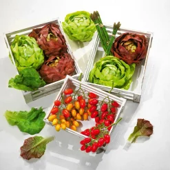 Imitación De Hojas De Ensalada Comida, 5 Piezas