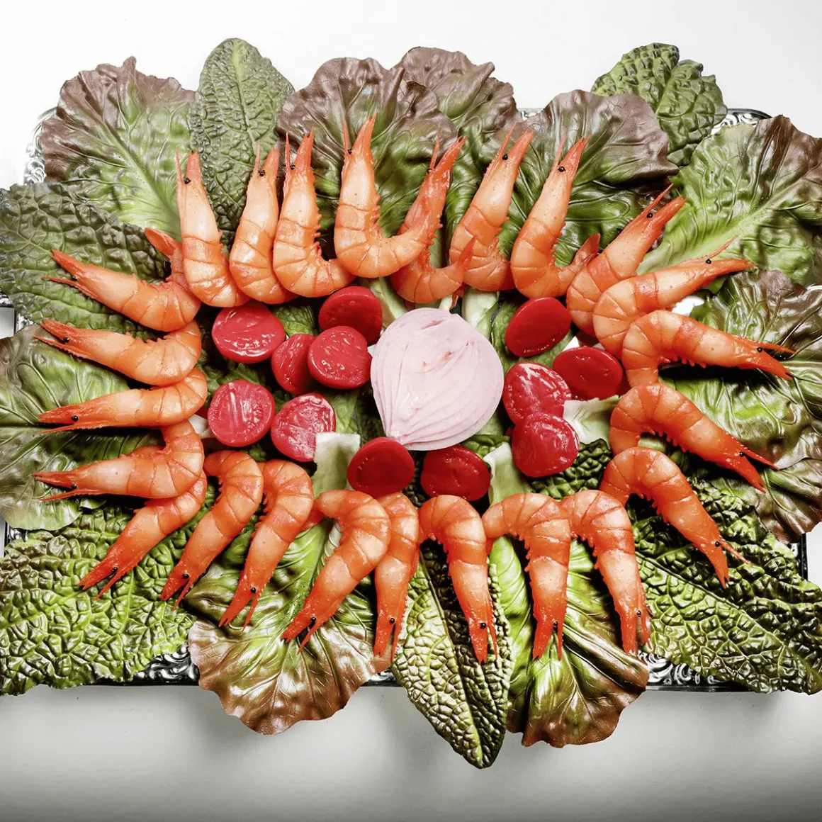 Imitación De Hojas De Ensalada Comida, 5 Piezas