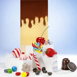Imitación De Rollos De Malvavisco 16 Cm, 3 Piezas