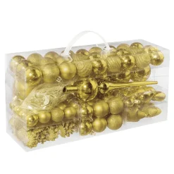 Juego De Bolas De Navidad XXL 100pcs. Doradas 3 - 7,5 Cm Ø
