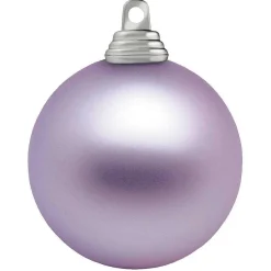 Lavanda, Bolas De Navidad De Plástico Mate, Ignífugo, 6 Cm Ø - 24 Piezas
