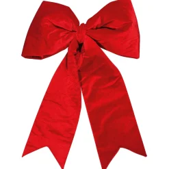 Lazo De Navidad De Terciopelo Rojo Longitud 110 Cm