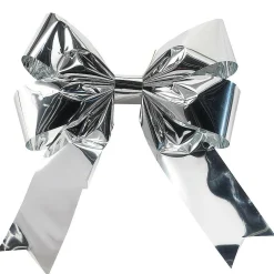 Lazo Decorativo Plata 80 Cm, 5 Piezas