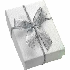Lazo Decorativo Plateado 40 Cm, 100 Piezas
