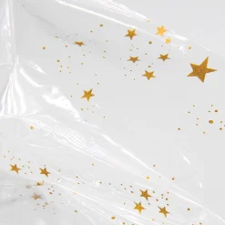 Lámina De Plástico Para Regalo Con Adornos Navideños 70 Cm, 100 M