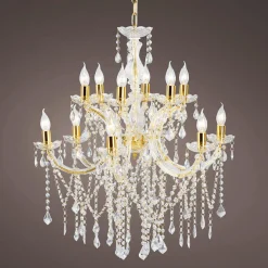 Lámpara De Cristal Deco De 78 Cm