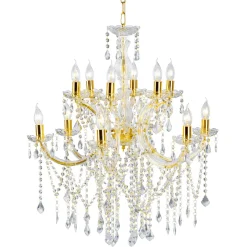 Lámpara De Cristal Deco De 78 Cm